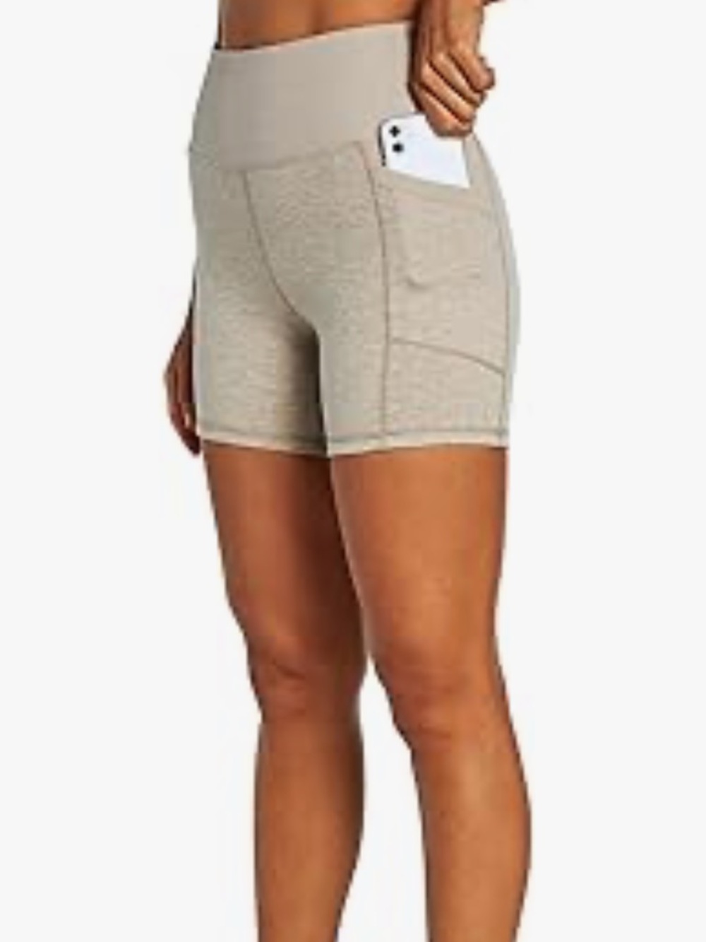 Zobha Women’s Small High-Rise Athletic Shorts Ribbed Waistband Side Pockets